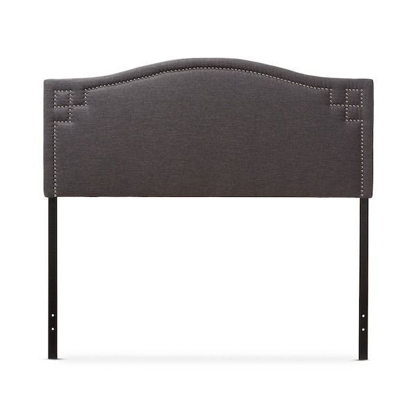 Baxton Studio Aubrey Modern Dark Grey Upholstered Queen Size Headboard 124-6856 - main
